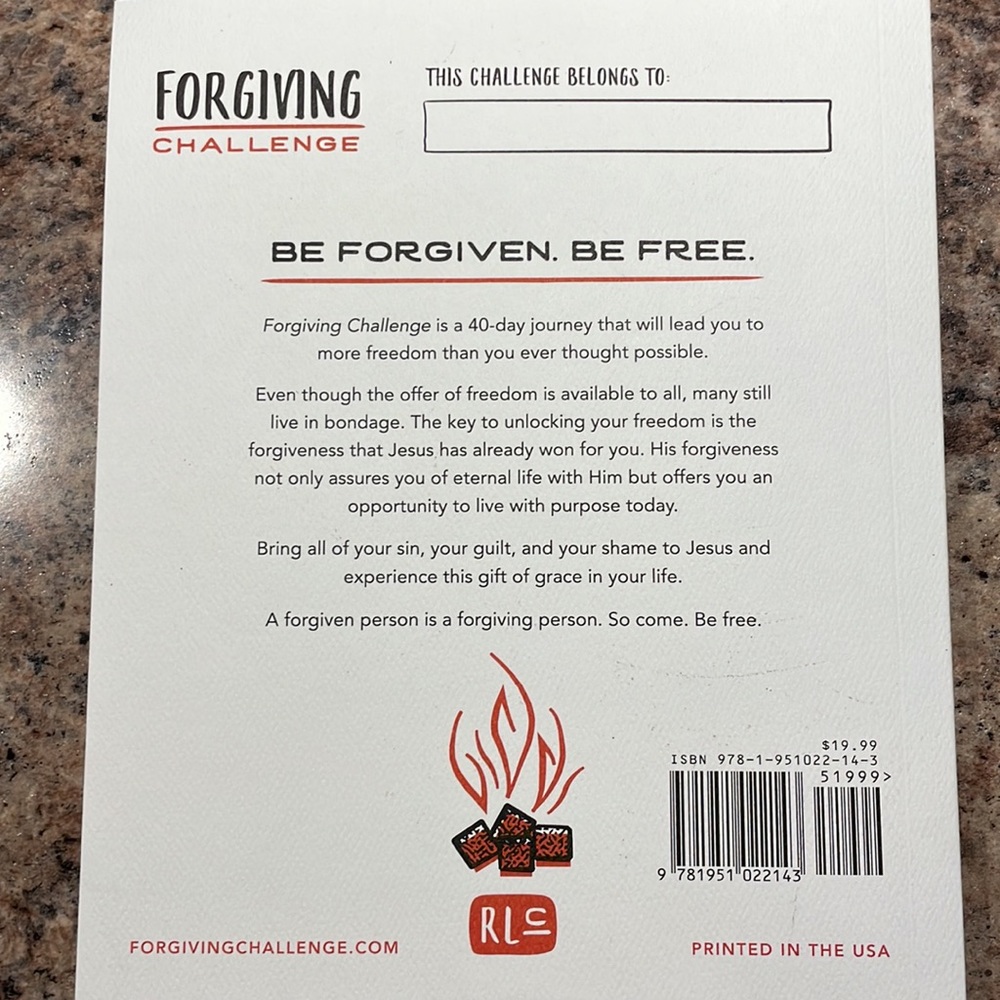 Forgiving Challenge Book - Picture 2 of 3